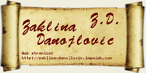 Žaklina Danojlović vizit kartica